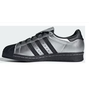 Adidas Superstar 82, Metallic Silver/Black, W9.5, New in Box